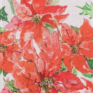 April Cornell Table Runner Poinsettia NWT